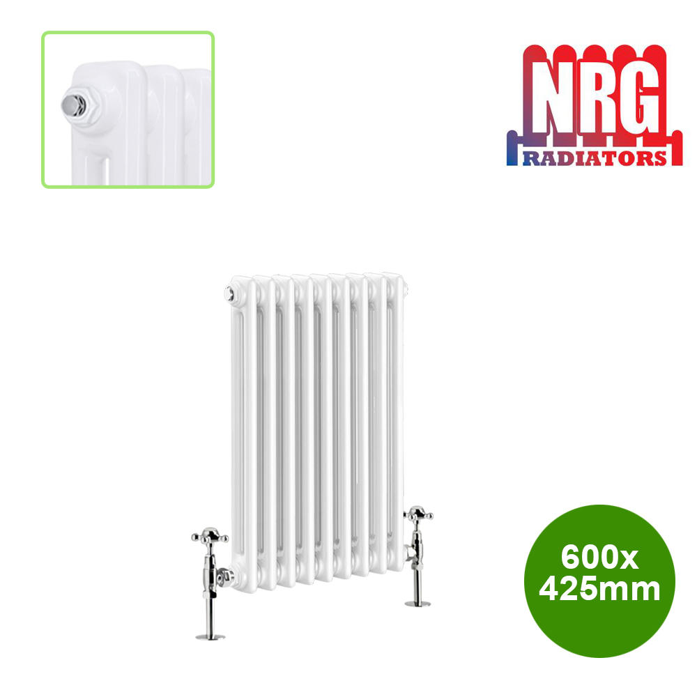 Vertical Horizontal Cast Iron Style Traditional Radiator Heated Towel Rail White