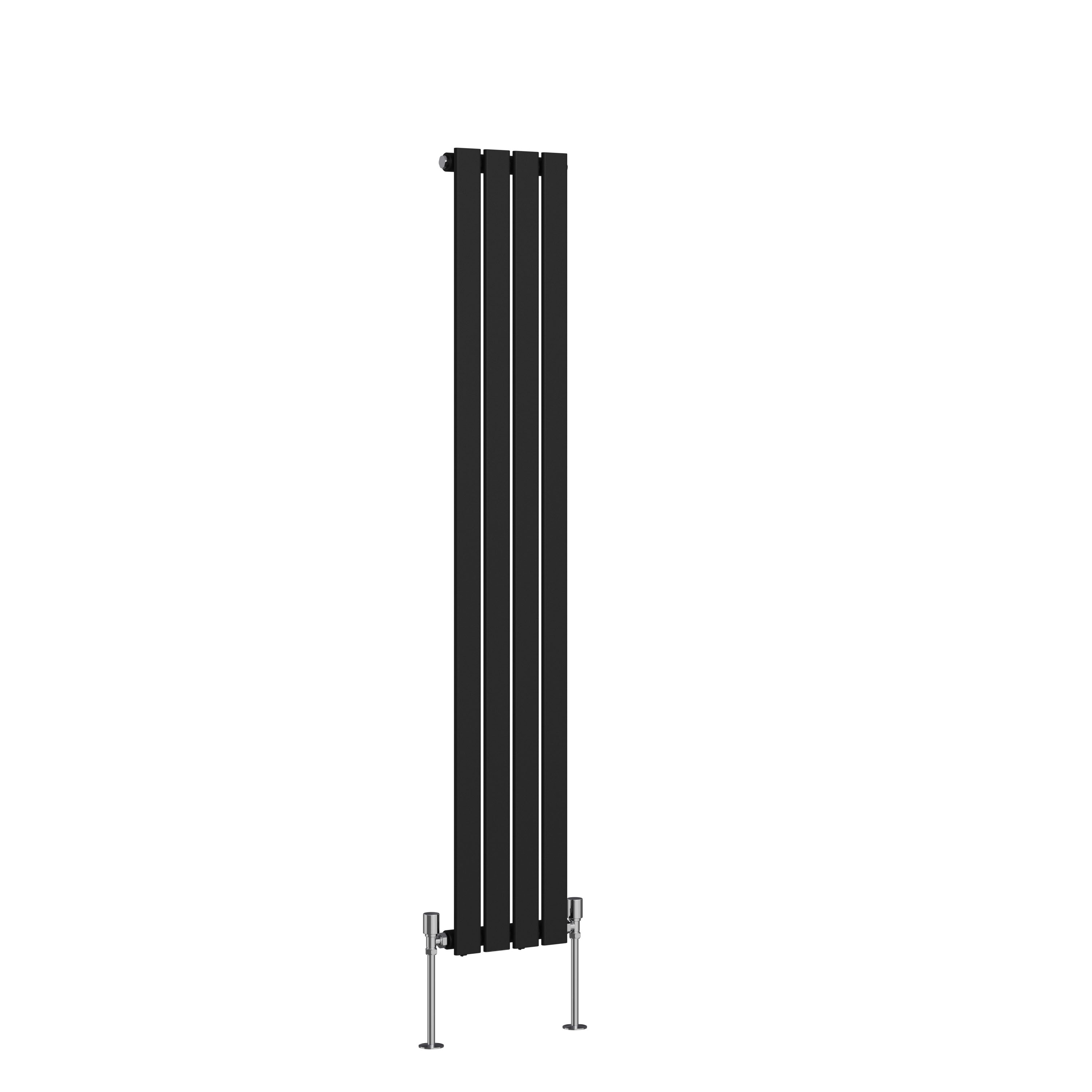 Black Flat Panel Bathroom Designer Radiator Towel Rail Central Heating Rads UK