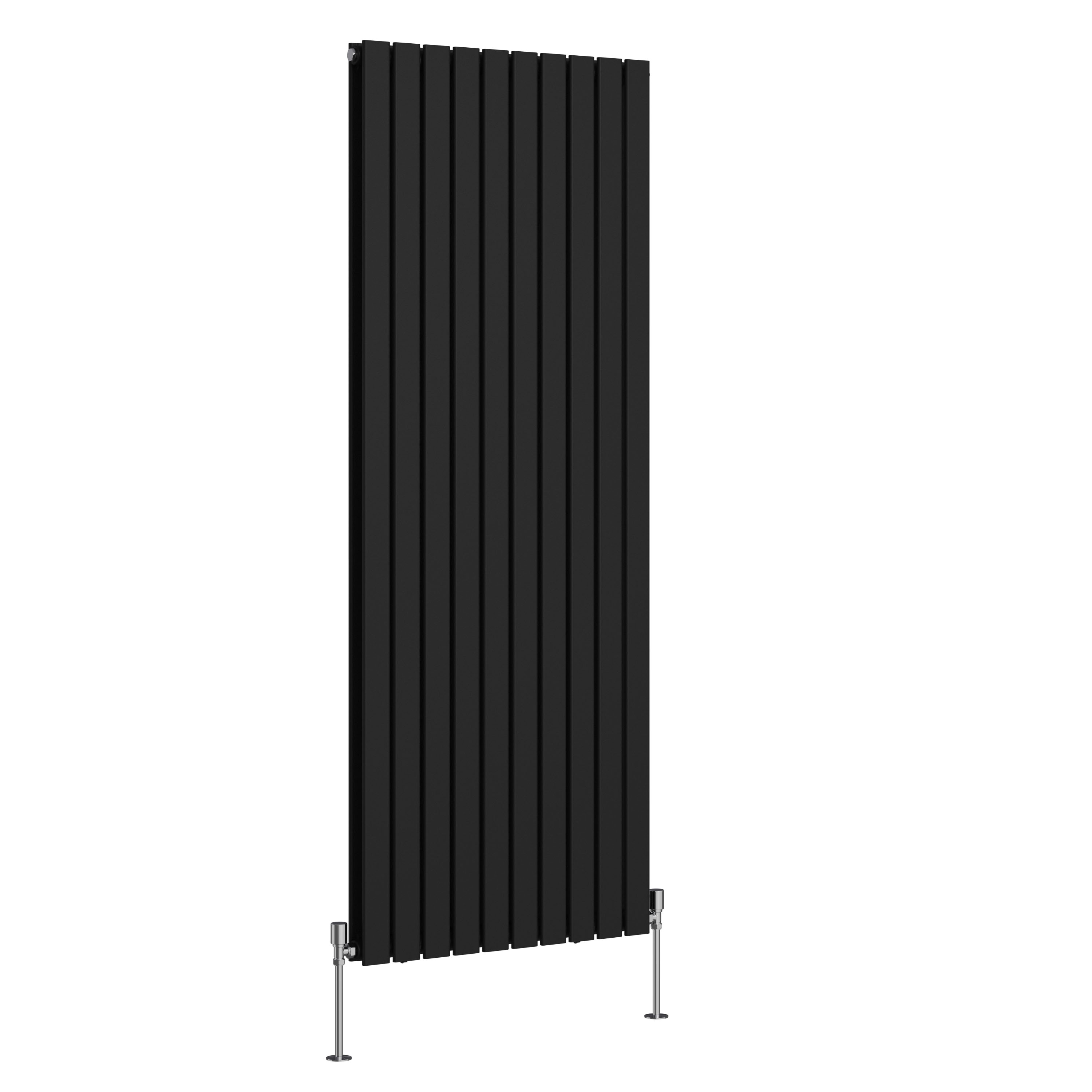 Black Flat Panel Bathroom Designer Radiator Towel Rail Central Heating Rads UK