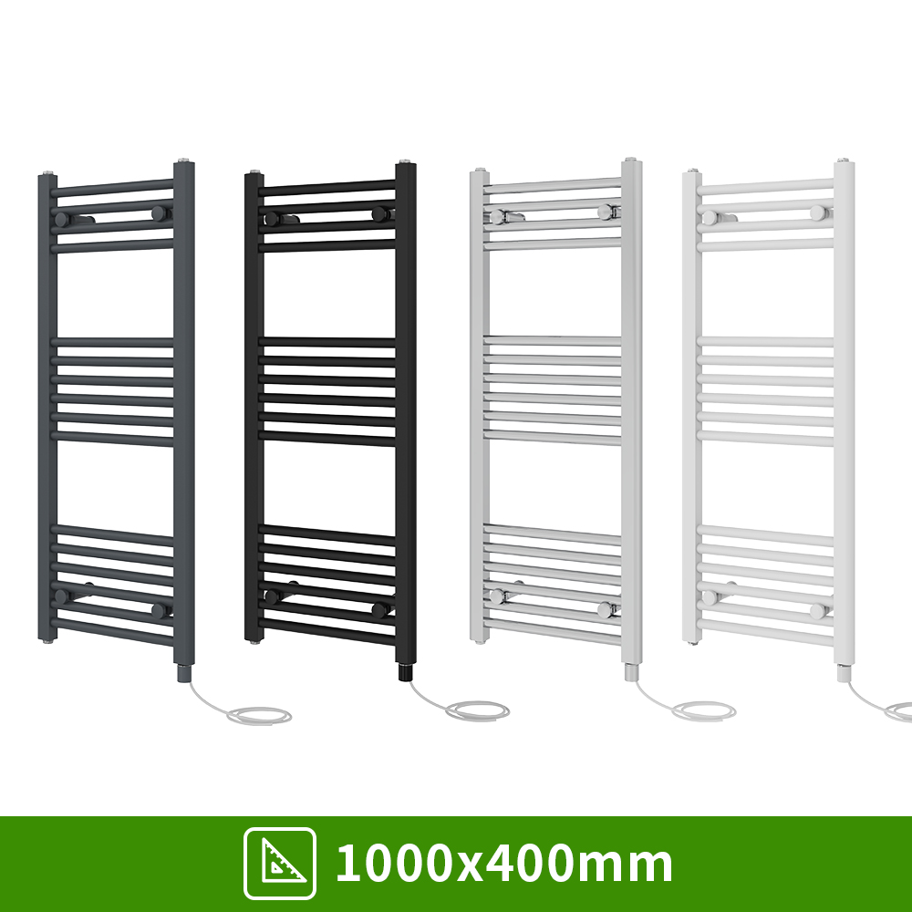 Prefilled Electric Straight Heated Towel Rail Bathroom Radiator Ladder Warmer