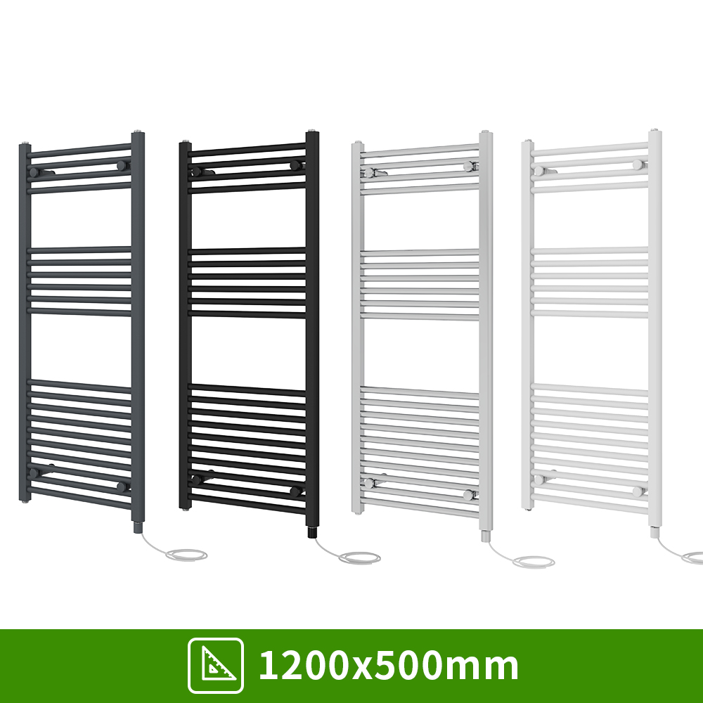 Prefilled Electric Straight Heated Towel Rail Bathroom Radiator Ladder Warmer