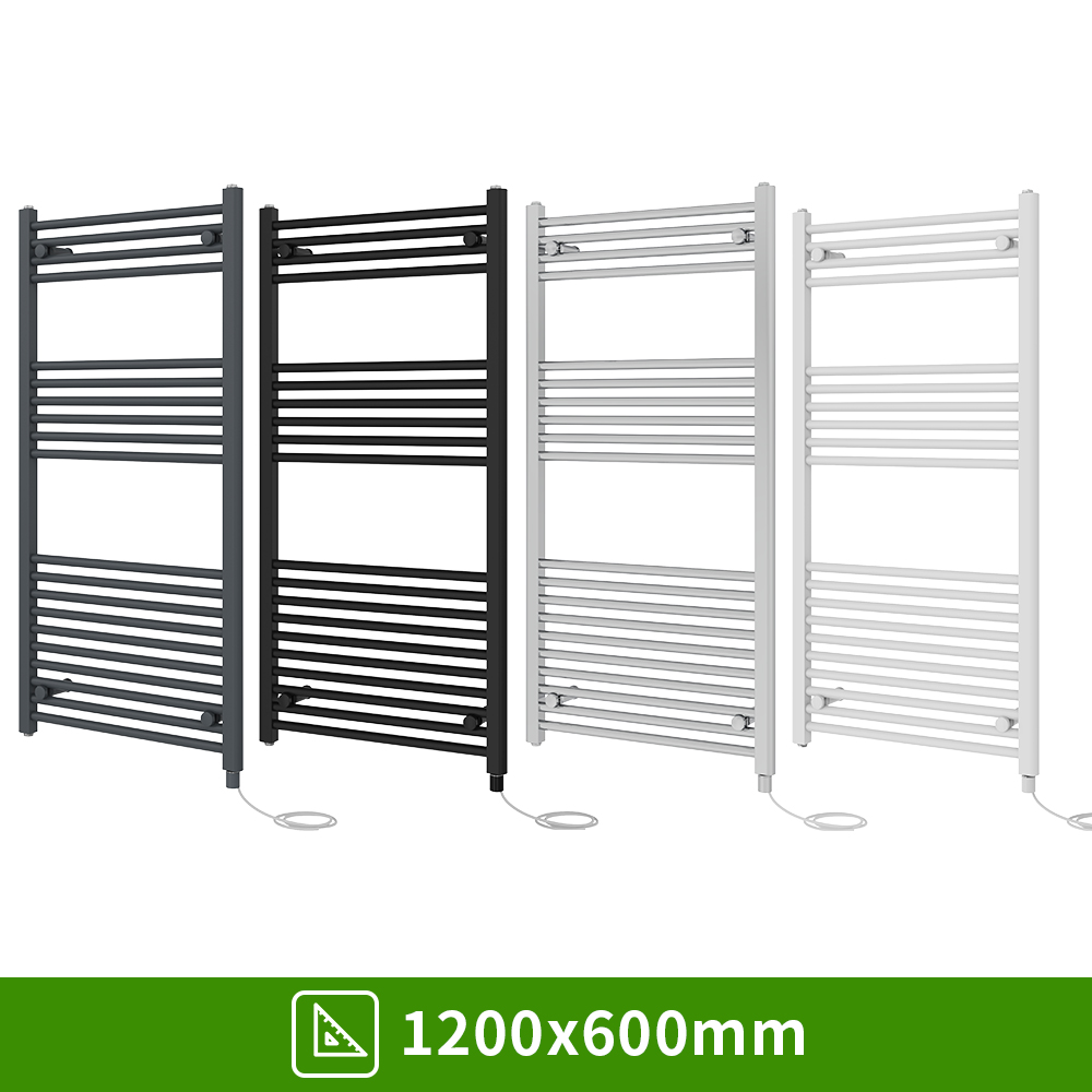 Prefilled Electric Straight Heated Towel Rail Bathroom Radiator Ladder Warmer