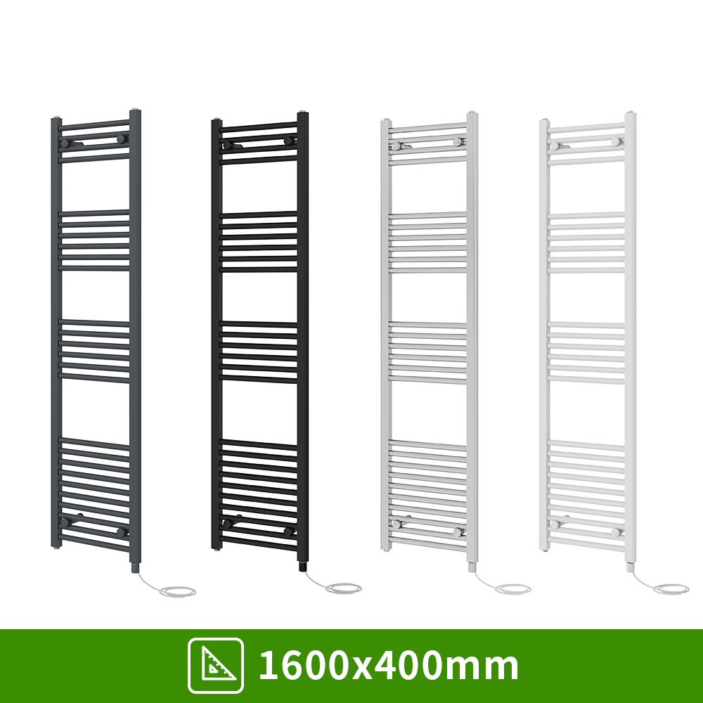 Prefilled Electric Straight Heated Towel Rail Bathroom Radiator Ladder Warmer