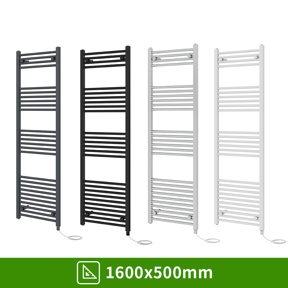 Prefilled Electric Straight Heated Towel Rail Bathroom Radiator Ladder Warmer
