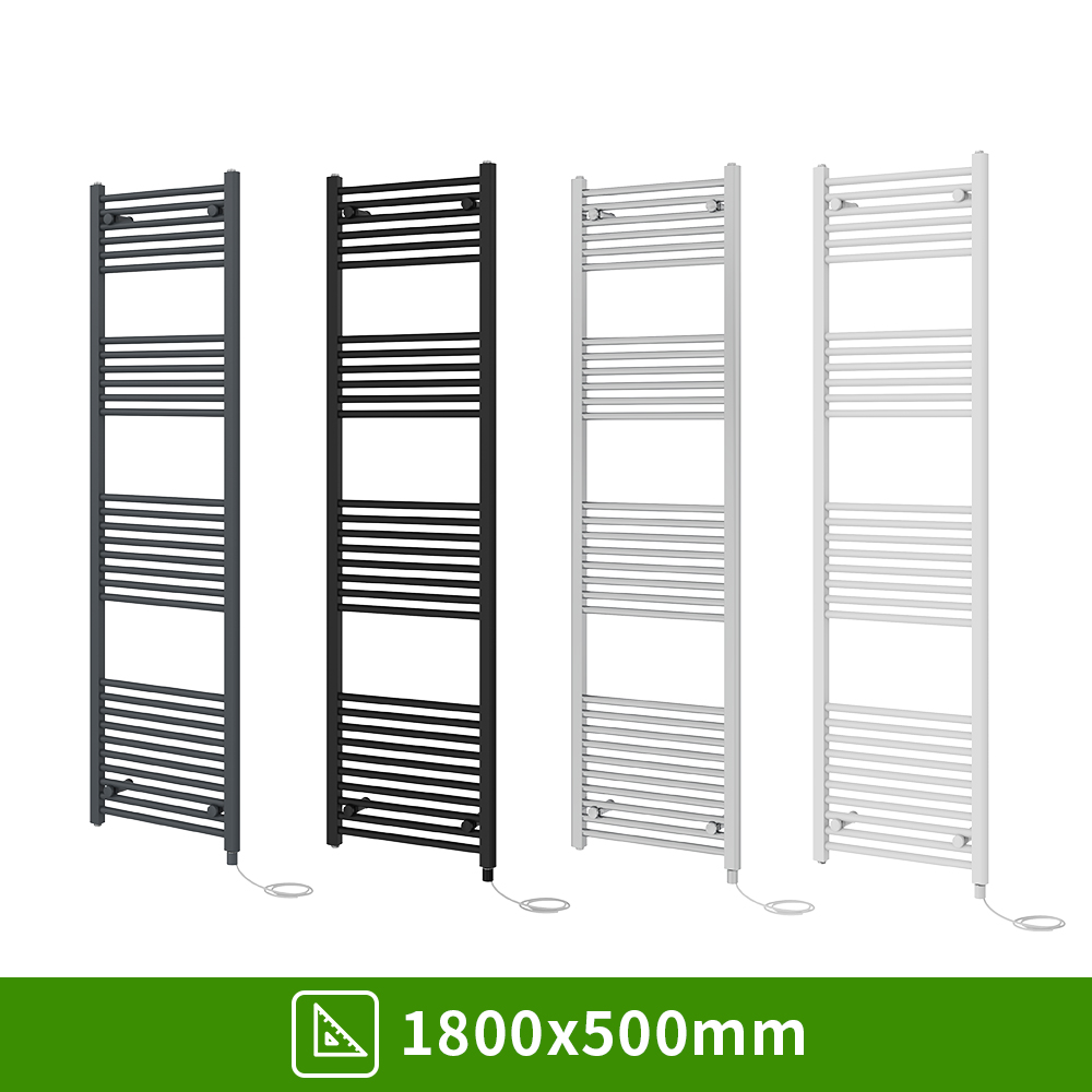 Prefilled Electric Straight Heated Towel Rail Bathroom Radiator Ladder Warmer