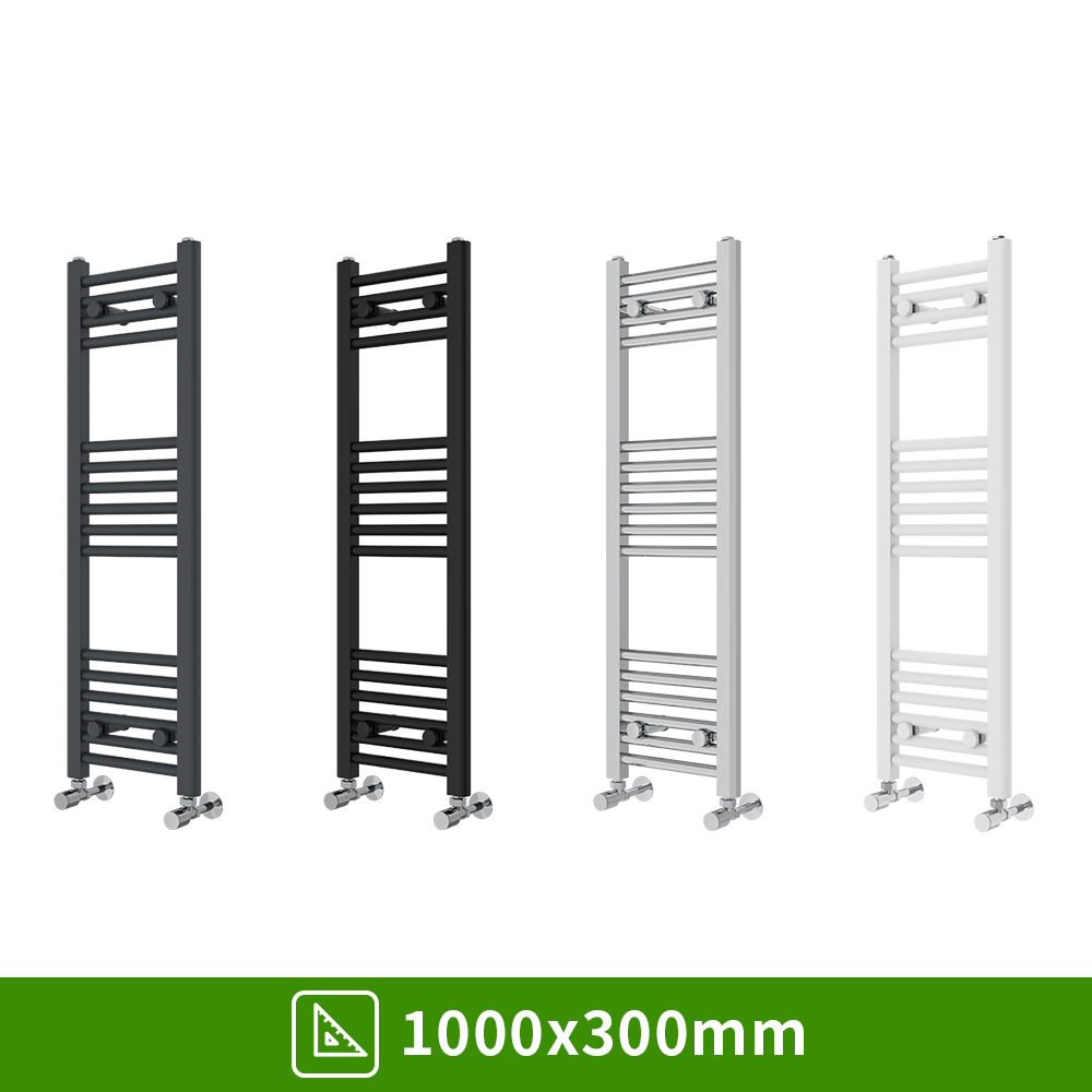 Bathroom Straight Heated Towel Rail Radiator Ladder Warmer Heating All Sizes