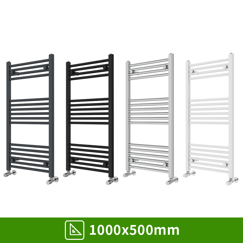 Bathroom Straight Heated Towel Rail Radiator Ladder Warmer Heating All Sizes
