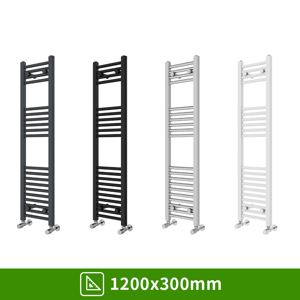 Bathroom Straight Heated Towel Rail Radiator Ladder Warmer Heating All Sizes