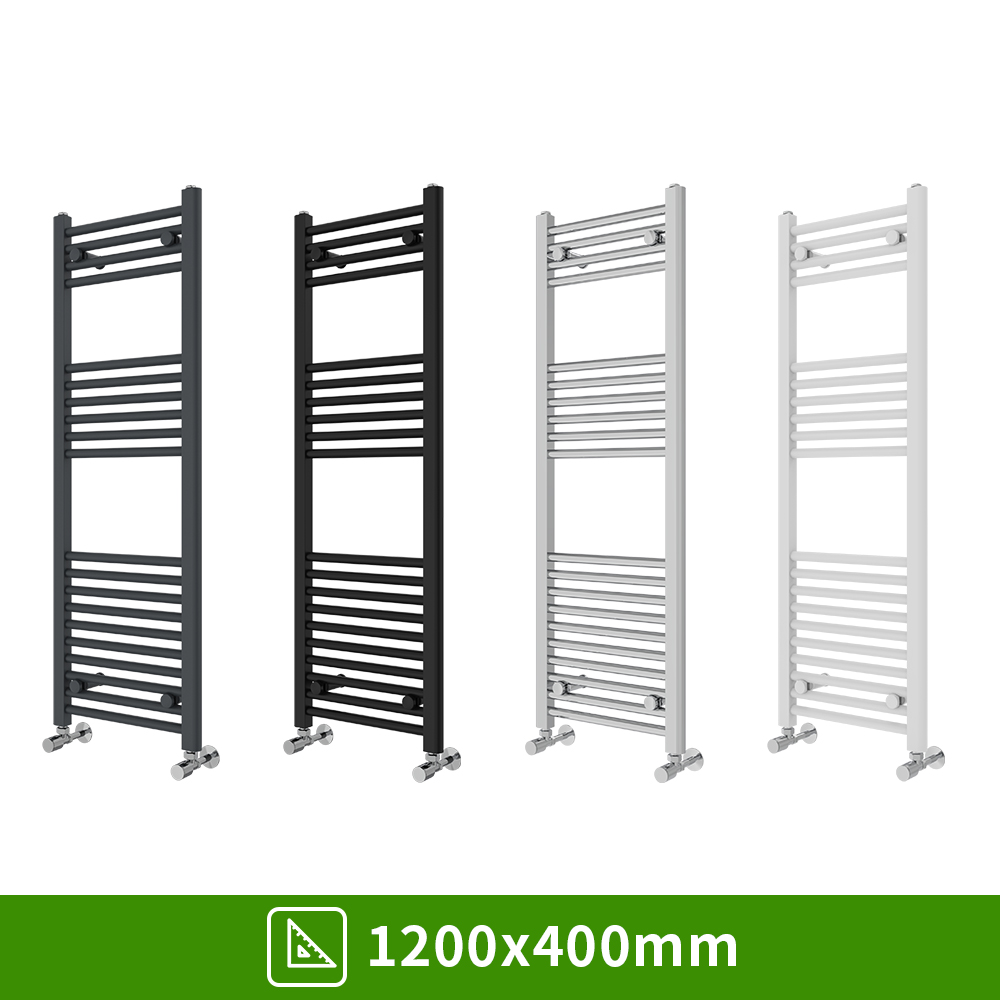 Bathroom Straight Heated Towel Rail Radiator Ladder Warmer Heating All Sizes