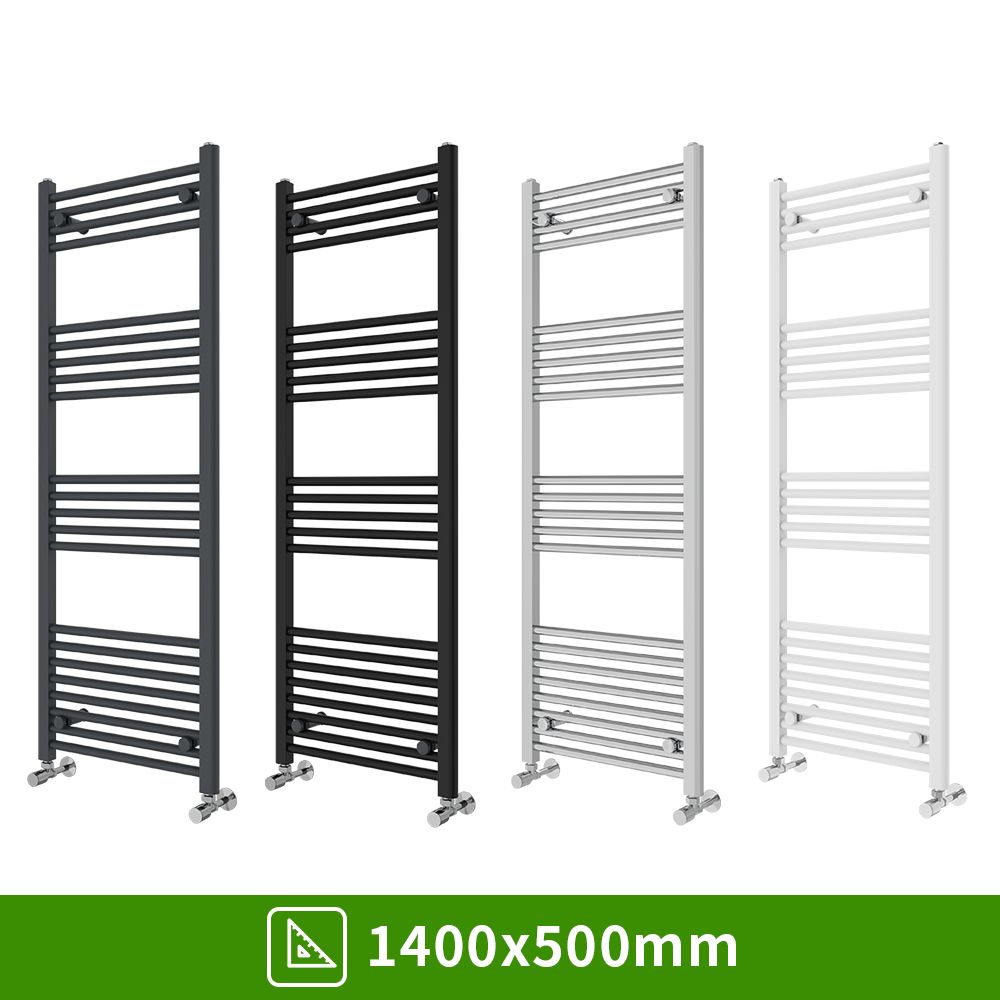 Bathroom Straight Heated Towel Rail Radiator Ladder Warmer Heating All Sizes