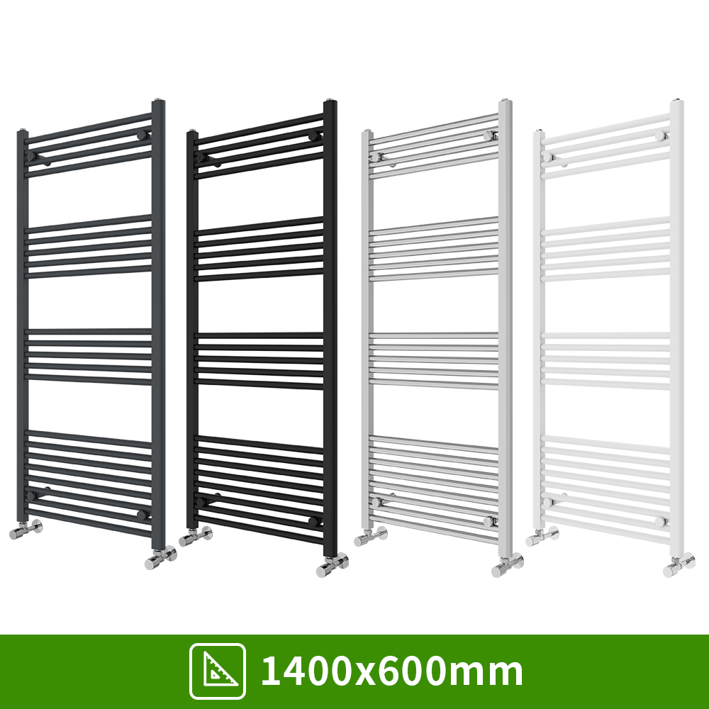 Bathroom Straight Heated Towel Rail Radiator Ladder Warmer Heating All Sizes