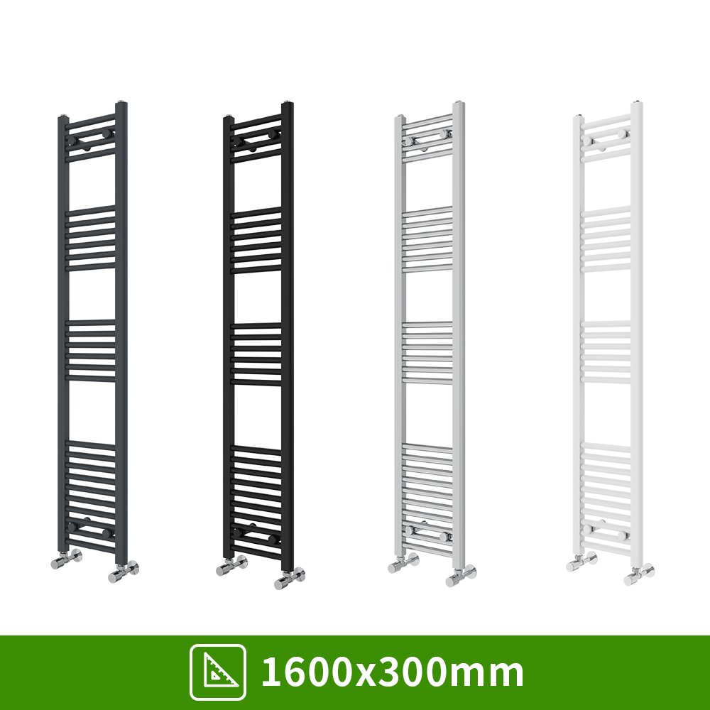 Bathroom Straight Heated Towel Rail Radiator Ladder Warmer Heating All Sizes