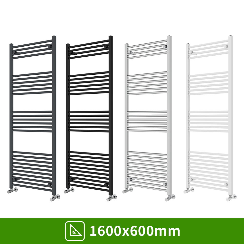 Bathroom Straight Heated Towel Rail Radiator Ladder Warmer Heating All Sizes