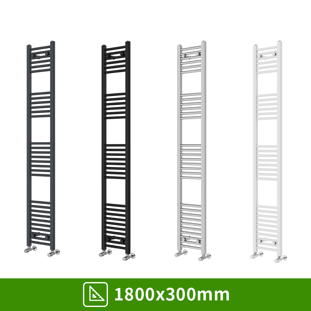 Bathroom Straight Heated Towel Rail Radiator Ladder Warmer Heating All Sizes