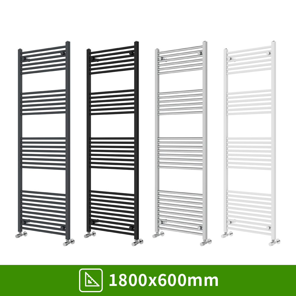 Bathroom Straight Heated Towel Rail Radiator Ladder Warmer Heating All Sizes