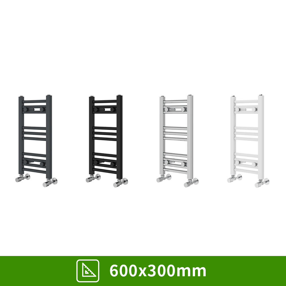 Bathroom Straight Heated Towel Rail Radiator Ladder Warmer Heating All Sizes