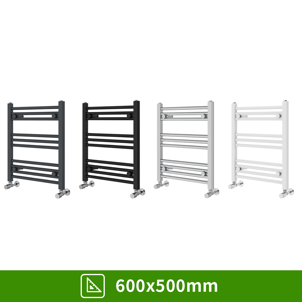 Bathroom Straight Heated Towel Rail Radiator Ladder Warmer Heating All Sizes