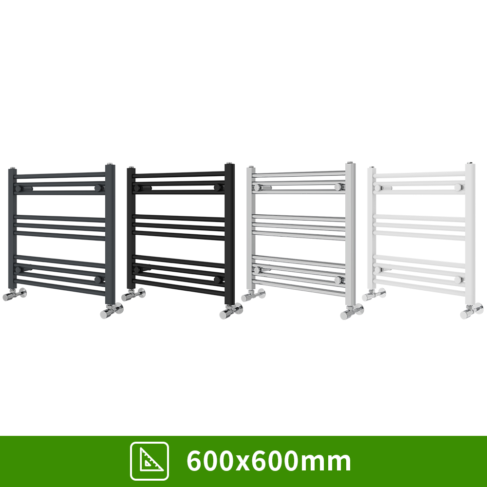 Bathroom Straight Heated Towel Rail Radiator Ladder Warmer Heating All Sizes