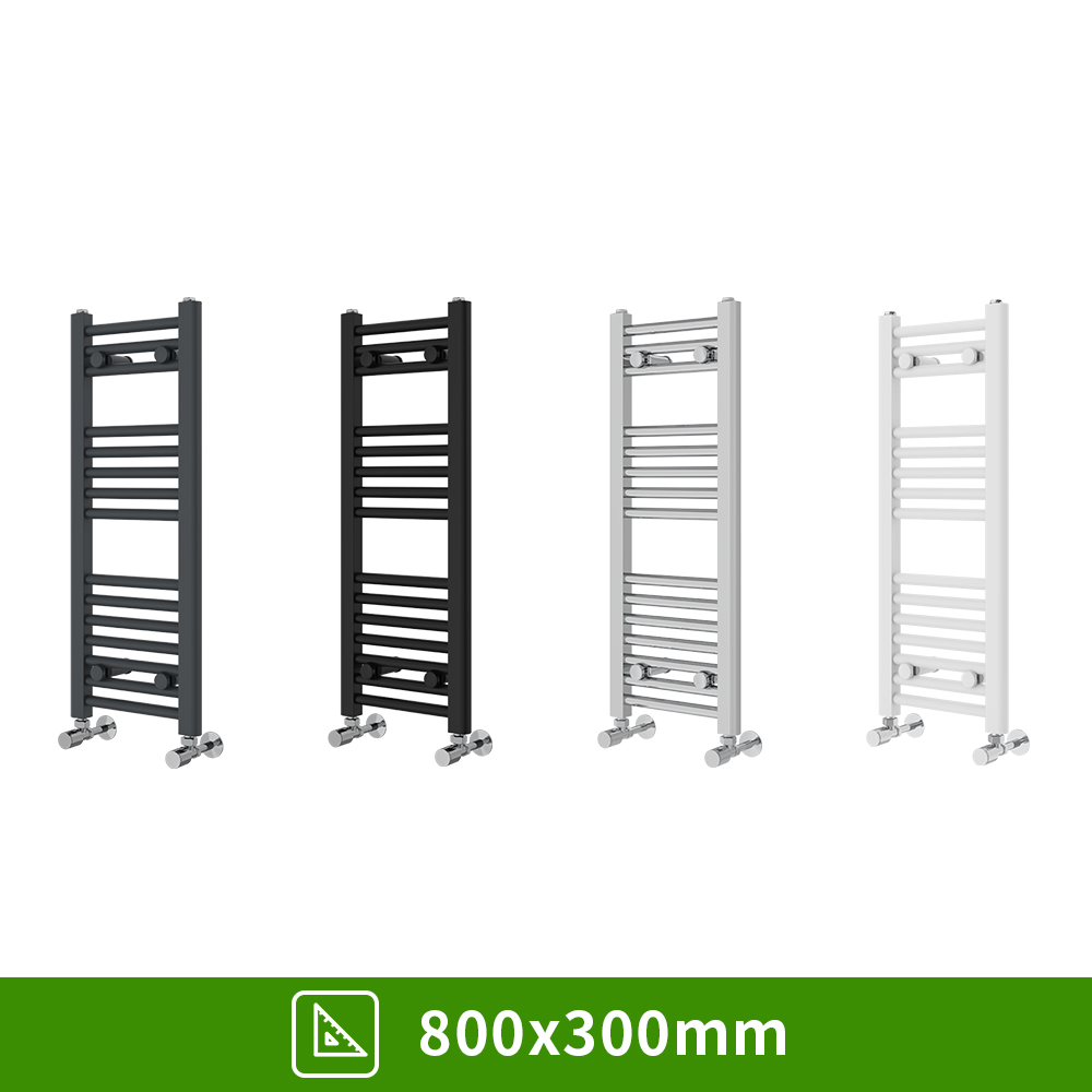 Bathroom Straight Heated Towel Rail Radiator Ladder Warmer Heating All Sizes