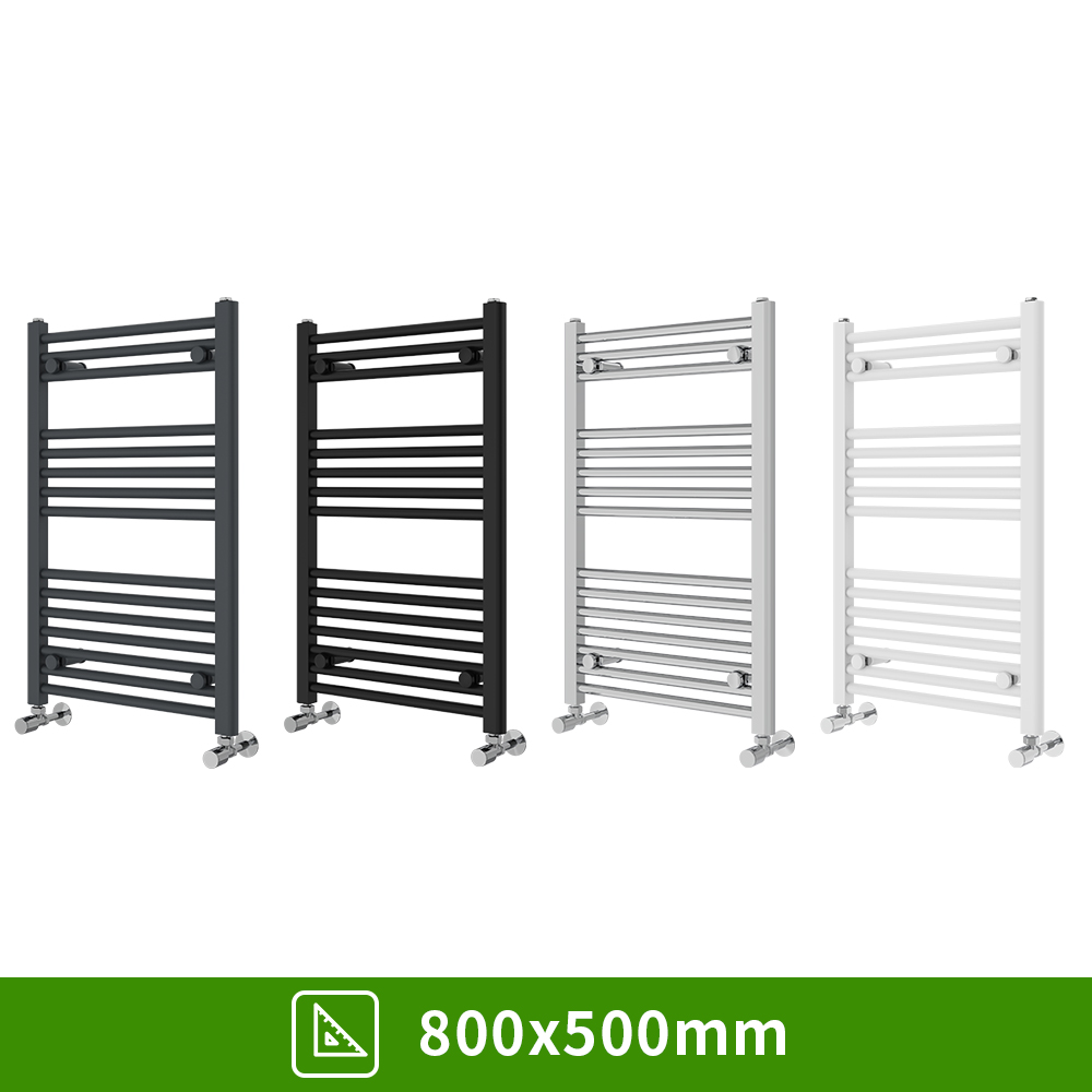 Bathroom Straight Heated Towel Rail Radiator Ladder Warmer Heating All Sizes