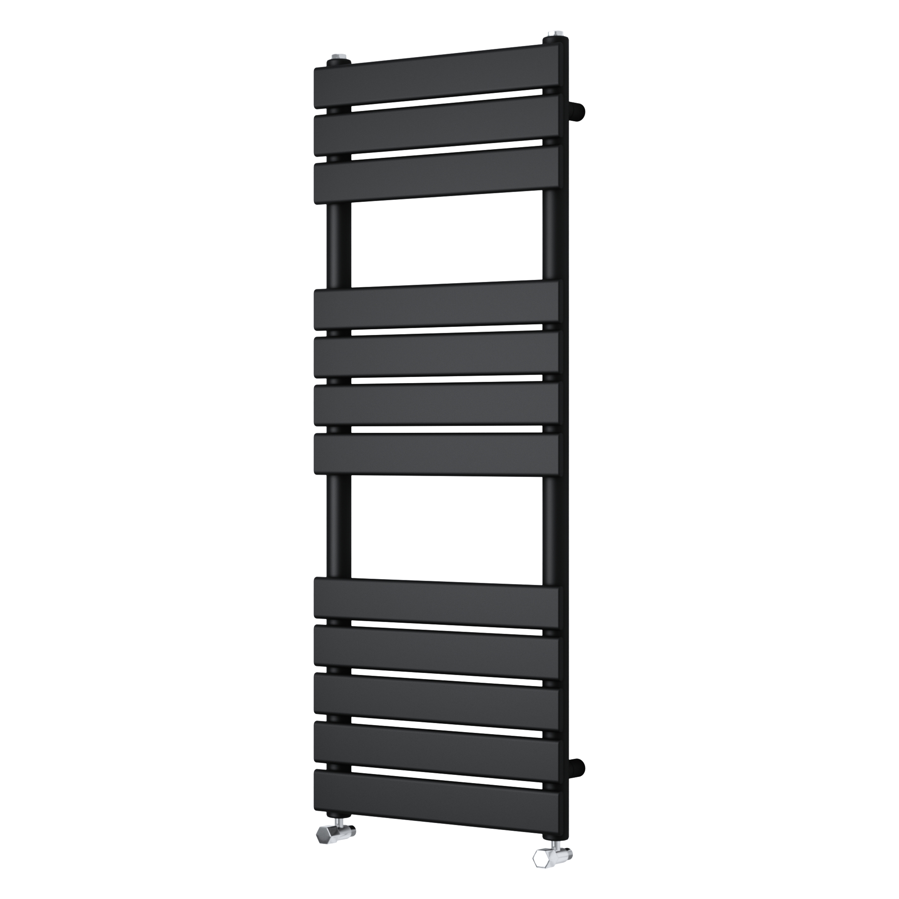 Bathroom Flat Panel Towel Rail Designer Radiator Warmer Heating Rads Black
