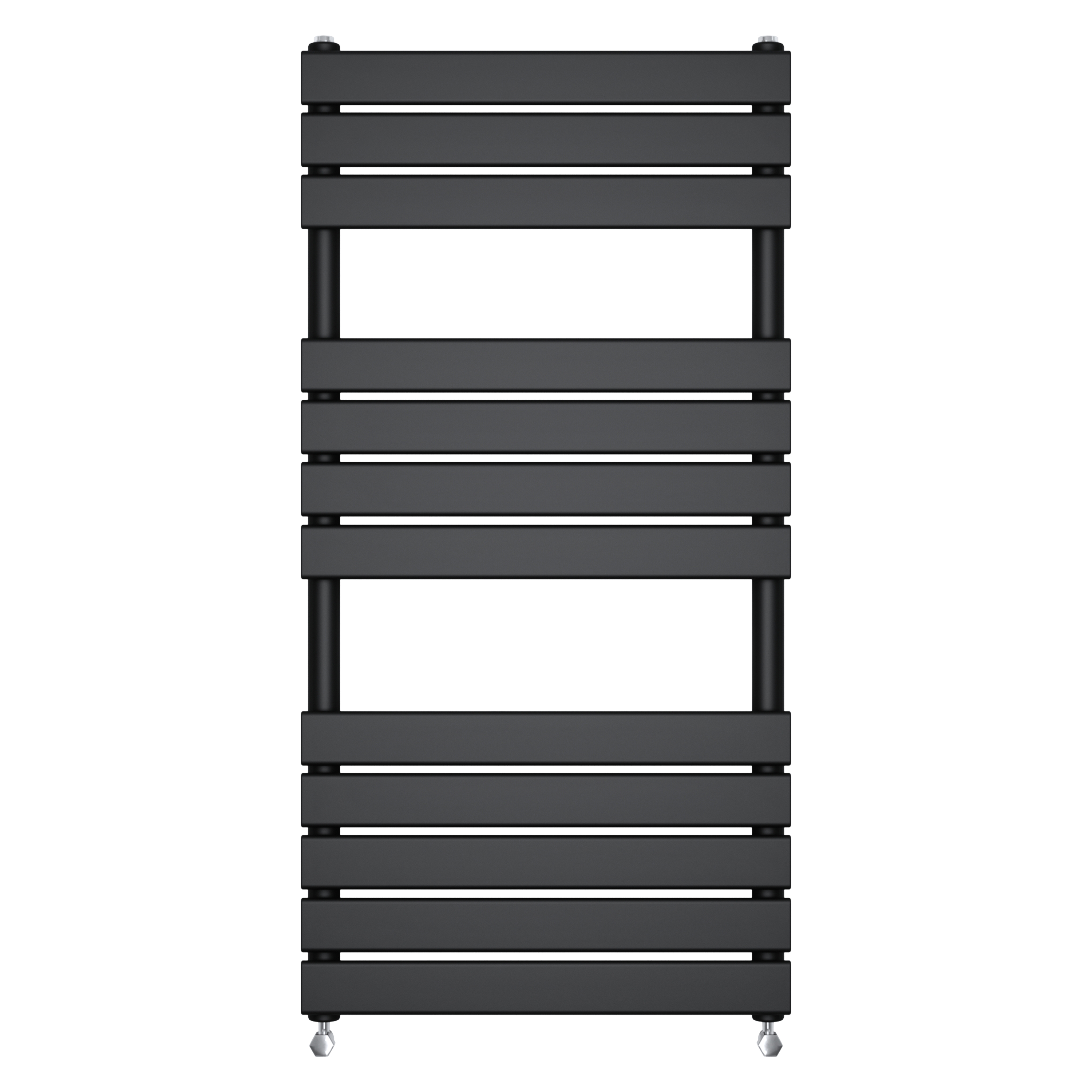 Black Flat Panel Bathroom Designer Radiator Towel Rail Central Heating Rads UK