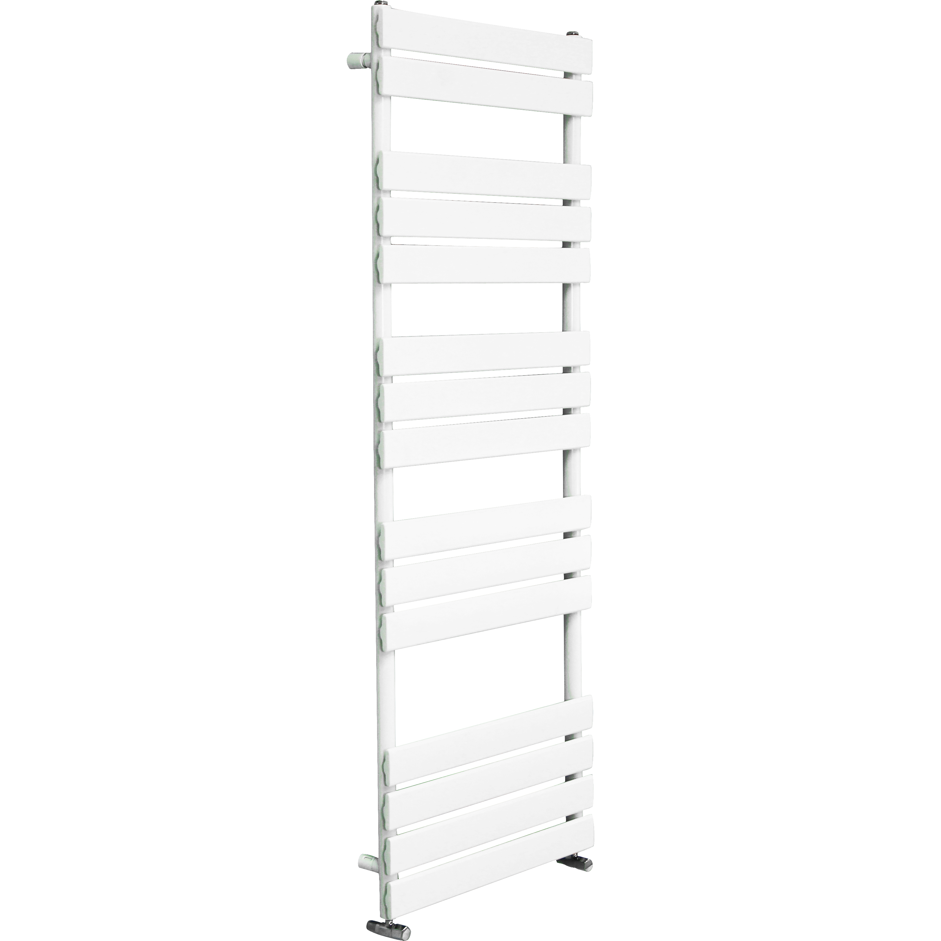 Heated Designer Bathroom Towel Rail Flat Panel Radiator White 1600 x