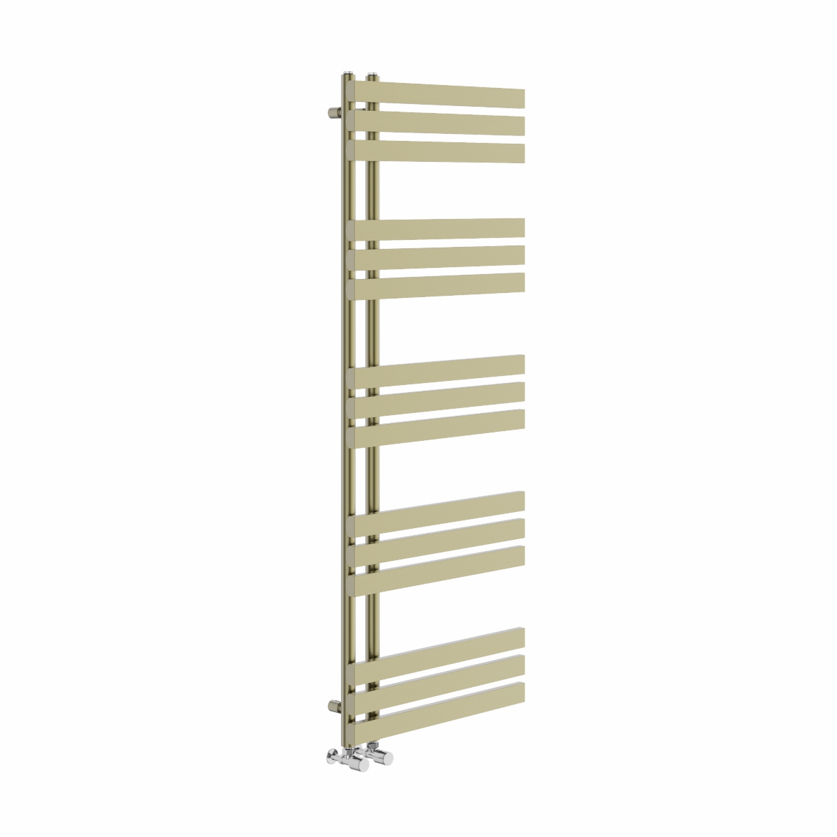 Bathroom D-shape Heated Towel Rail Designer Radiator Ladder Warmer Heating Rads