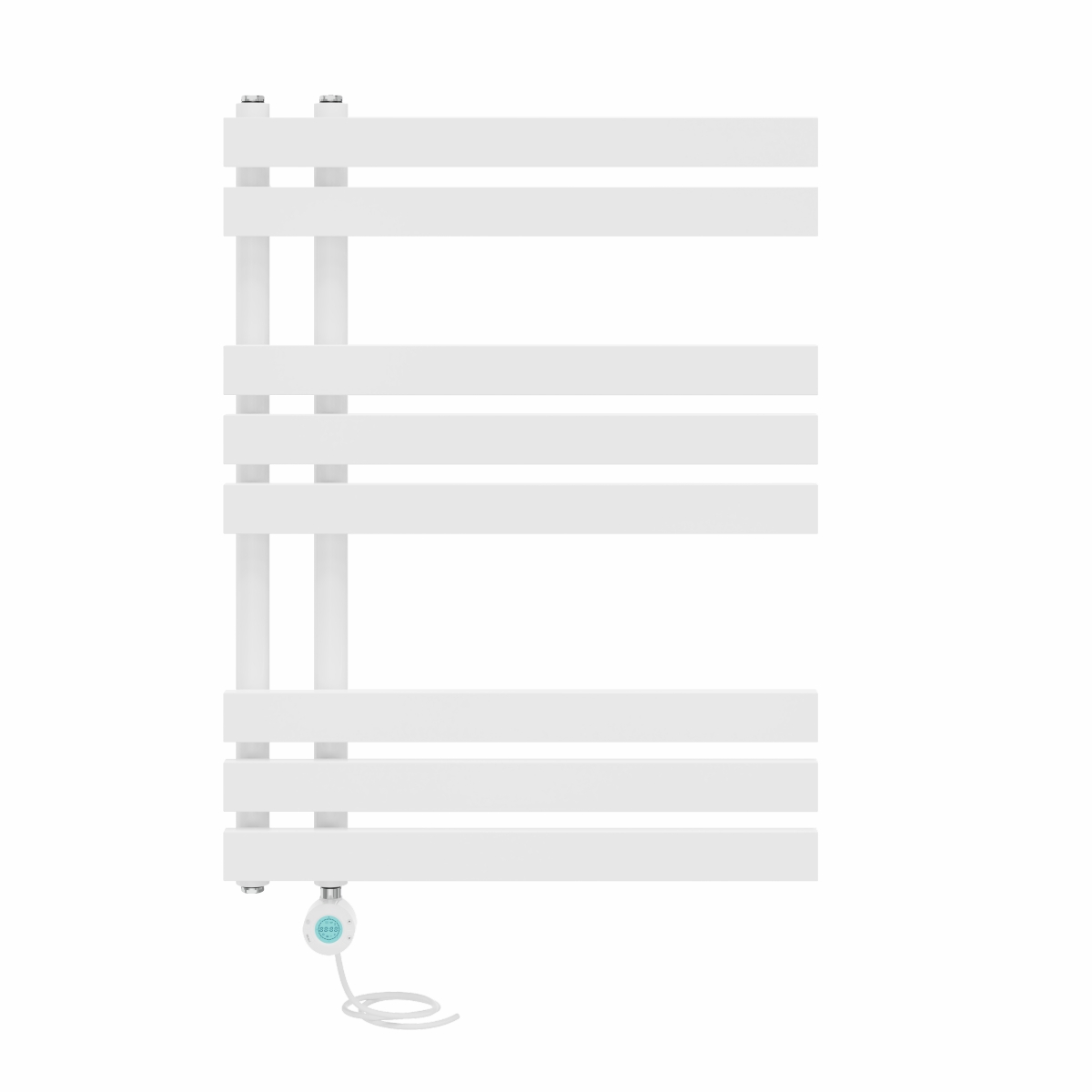 Electric Bathroom Prefilled D-shape Heated Towel Rail Radiator WiFi Heating Rads