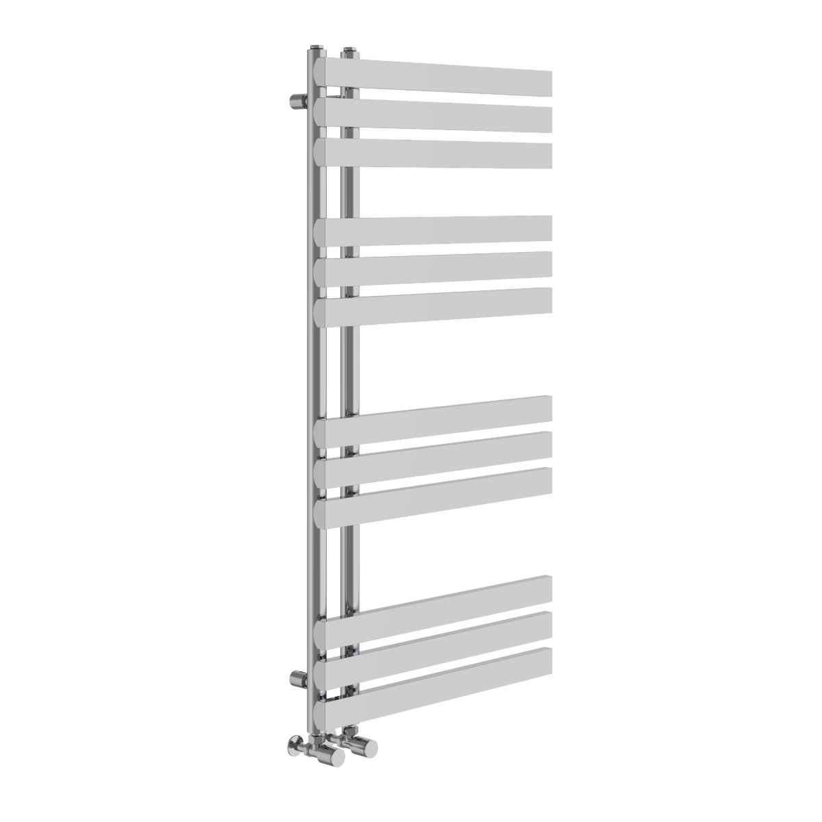 Bathroom D-shape Heated Towel Rail Designer Radiator Ladder Warmer Heating Rads
