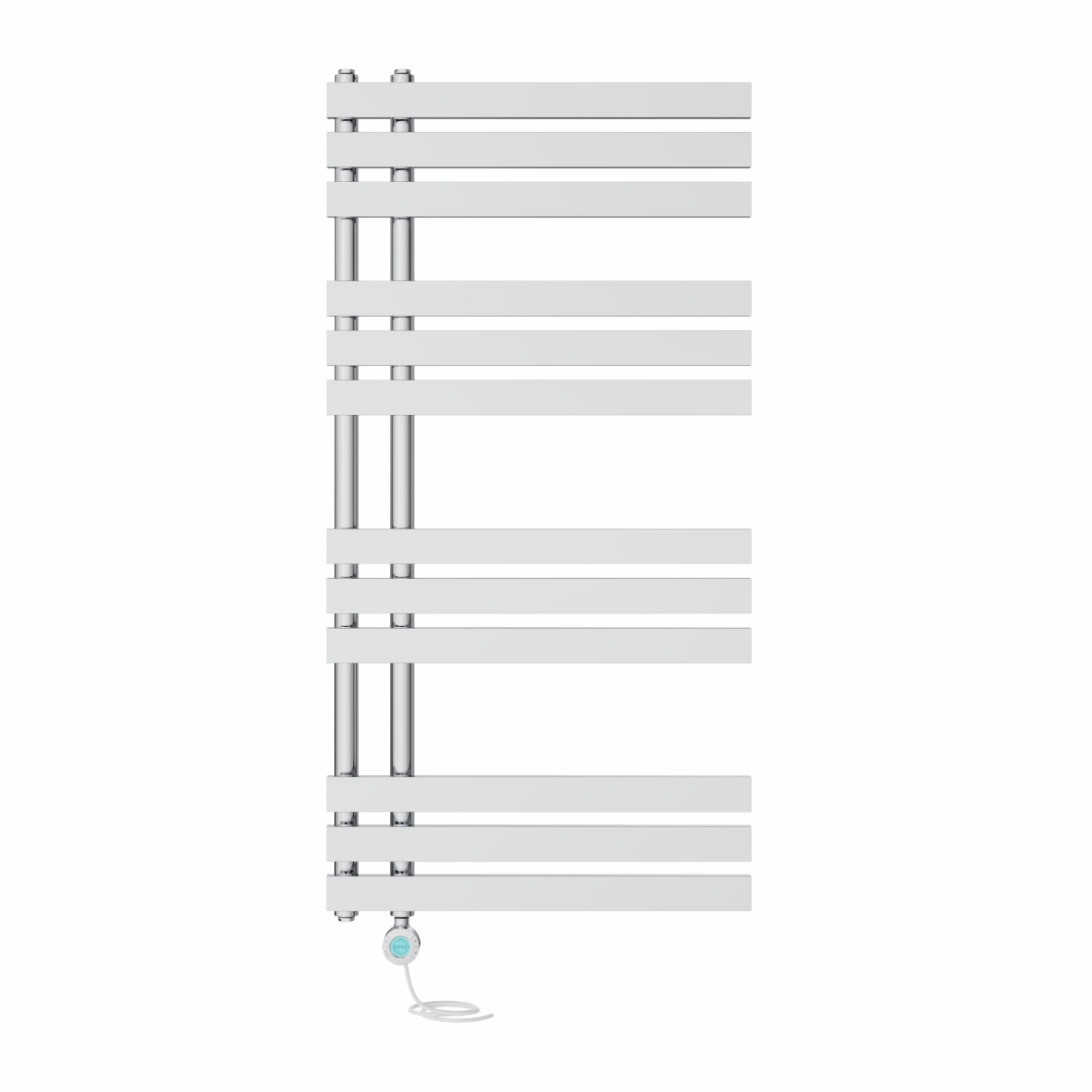 Electric Bathroom Prefilled D-shape Heated Towel Rail Radiator WiFi Heating Rads