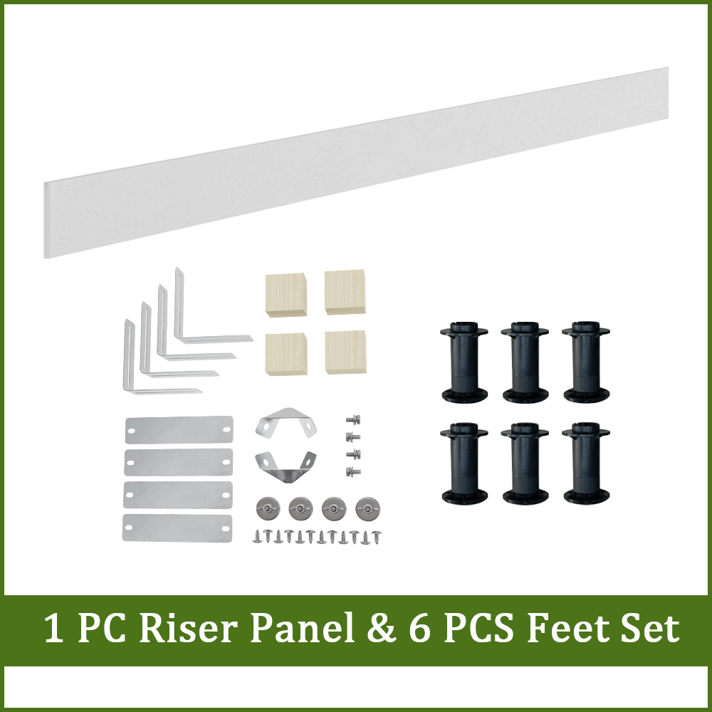 Panel Rigid Riser Riser Panel Kit Parts Adjustable Feet for Square/Rectangle Shower Tray ...