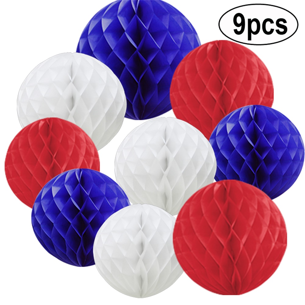 TtS 9 Mixed Paper Honeycomb Balls Tissue Wedding Party Hanging Decoration - Picture 16 of 17