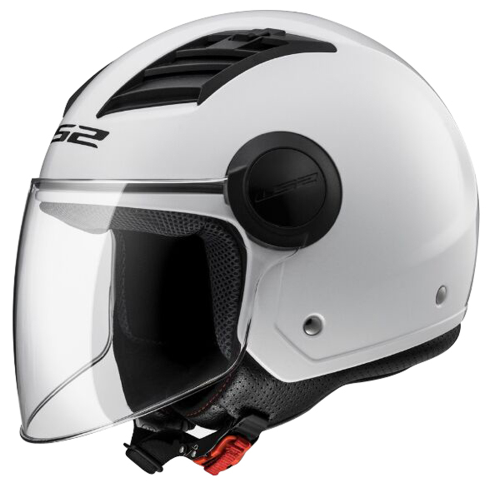 LS2 OF562 Airflow Long Visor Open Face Scooter Motorbike Motorcycle Helmet Solid - Picture 4 of 5