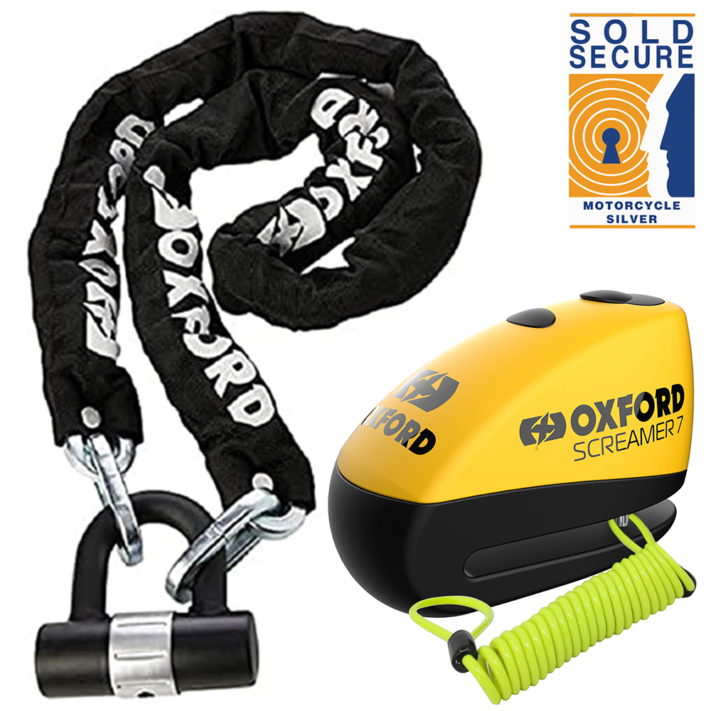 Allarme Blocco Disco Oxford Screamer 7 Per Moto E Scooter - 100dB Con Sensori Movimento - Foto 3