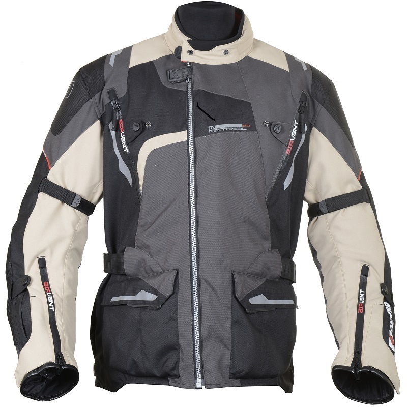 Oxford Montreal Textile Hipora Waterproof Motorbike Motorcycle Breathable Jacket - Picture 4 of 7