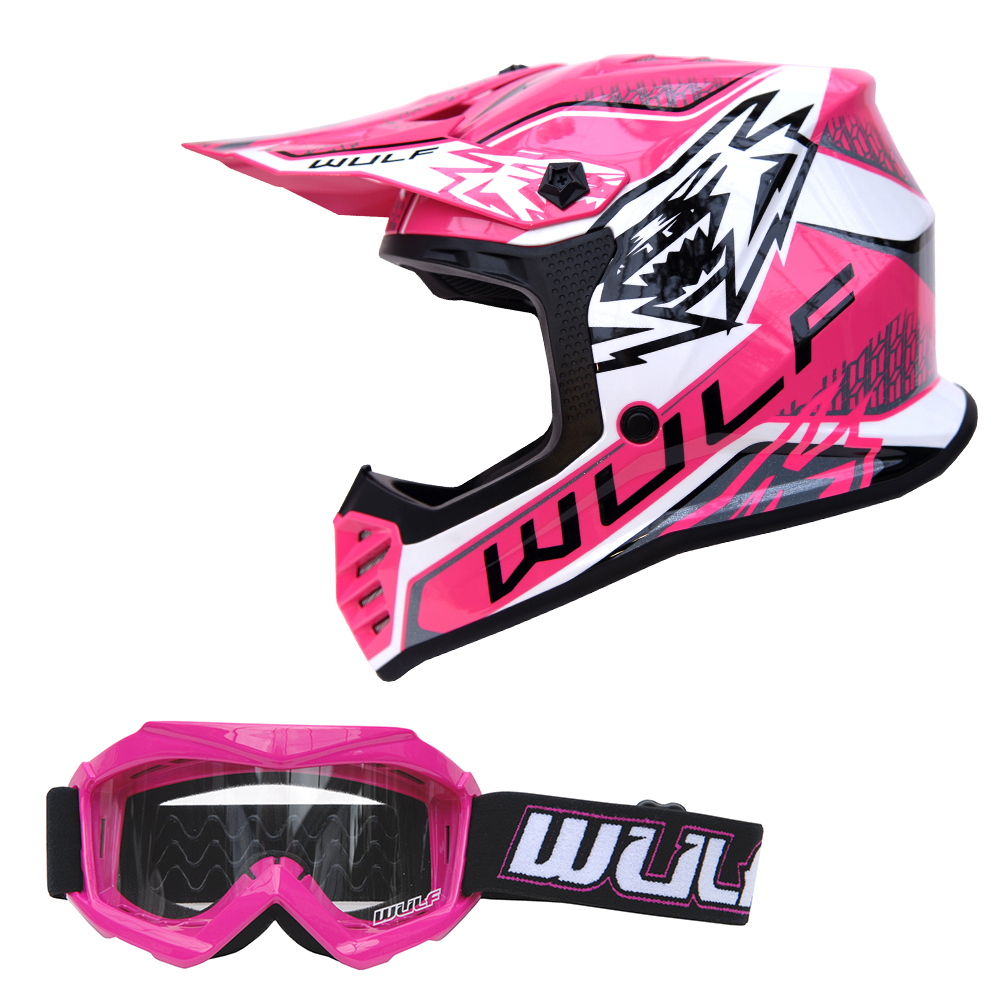 child motorcycle helmet uk Pink Motorcycle Helmet Wulfsport Kids Wulfsport AIR-X Children Motocross Helmet  Motorbike Kids ATV Crash Goggles