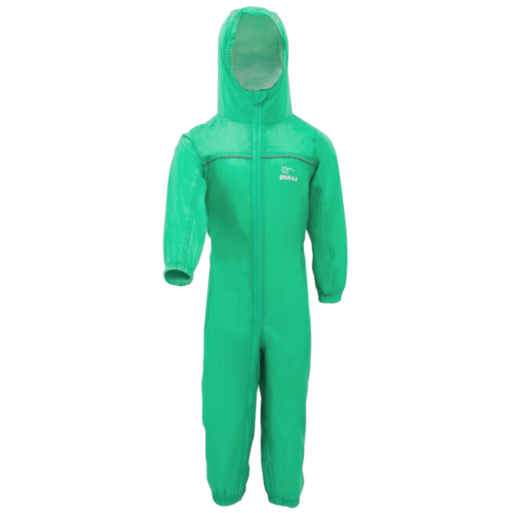 ZORAX 10 Sizes Kids Waterproof Rain Suit Children Rainsuit With Reflective Trim - Picture 29 of 41