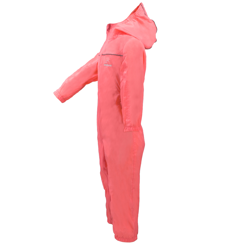 ZORAX 10 Sizes Kids Waterproof Rain Suit Children Rainsuit With Reflective Trim - Picture 32 of 41