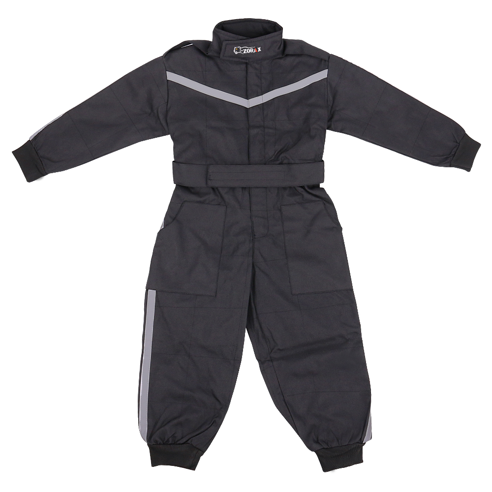 ZORAX Kids Motocross Race Suit Junior Child Karting Jumpsuits Plain & Camo