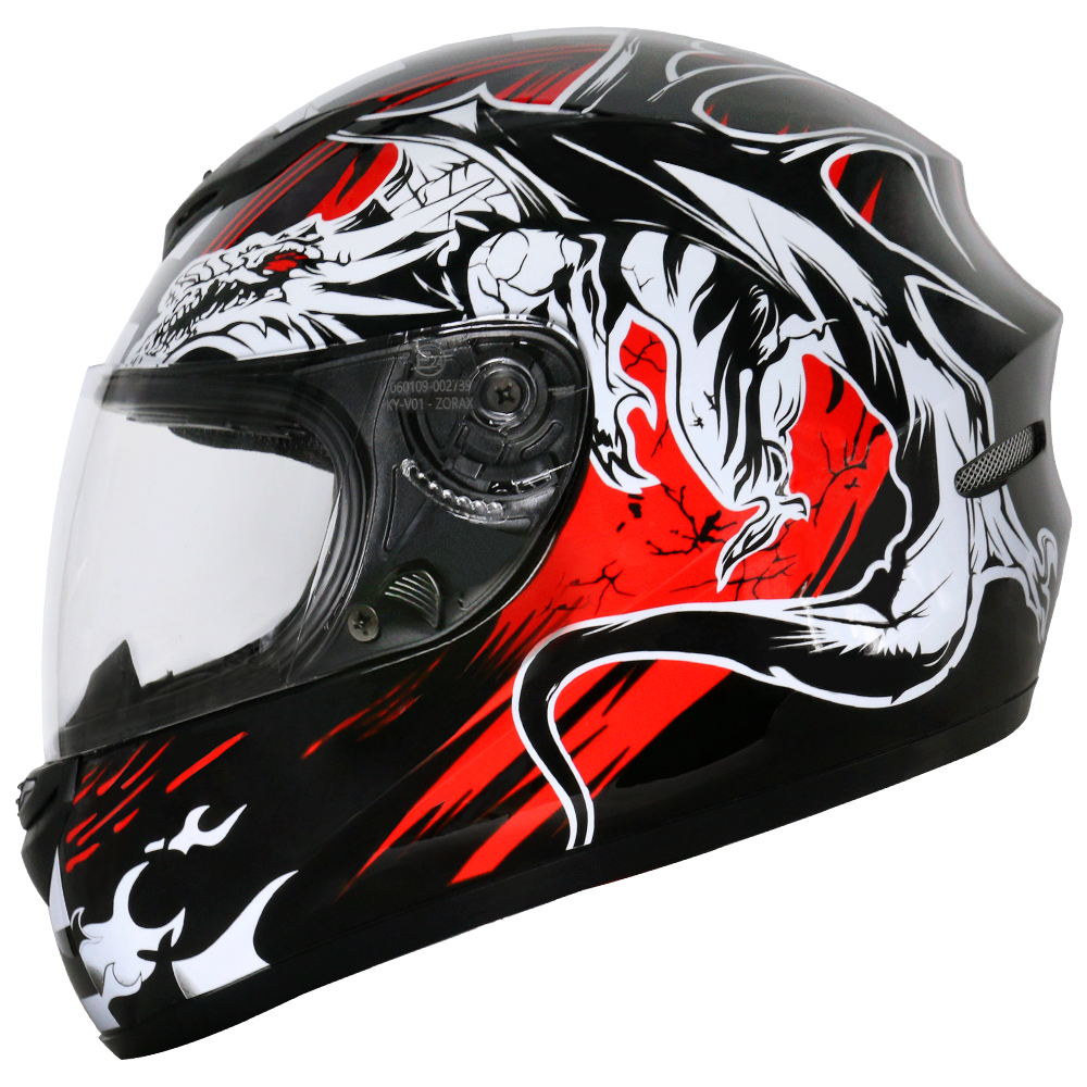 ZORAX ZOR-819 Dragon Full Face Motorbike Motorcycle Helmets Crash  Anti-Scratch | eBay