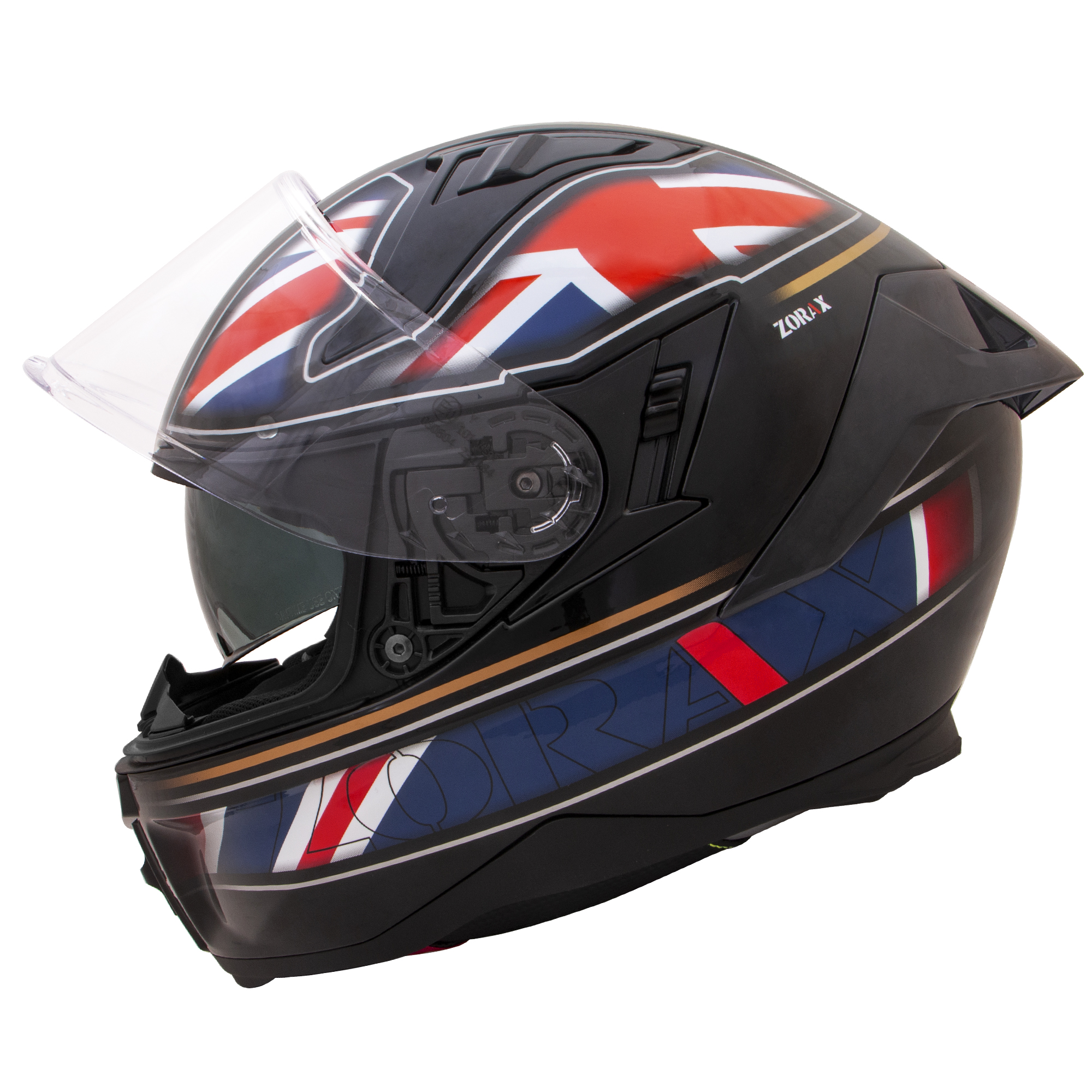 ZORAX Hunter Full Face DVS Motorcycle Helmet Union Jack Motorbike Anti-Crash