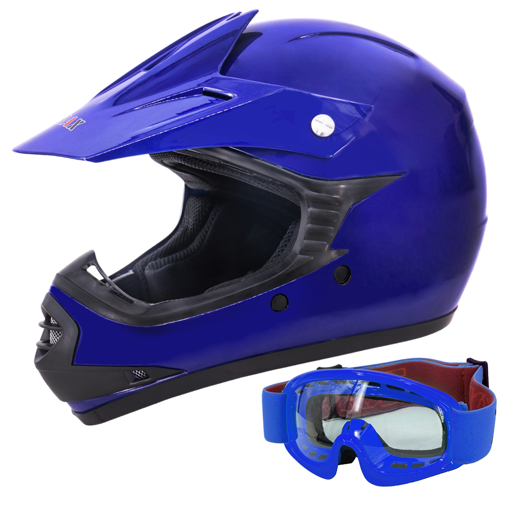 ZORAX Youth Kids Motocross Helmet MX Off Road BMX Dirt Bike Quad & Goggles - Picture 13 of 29