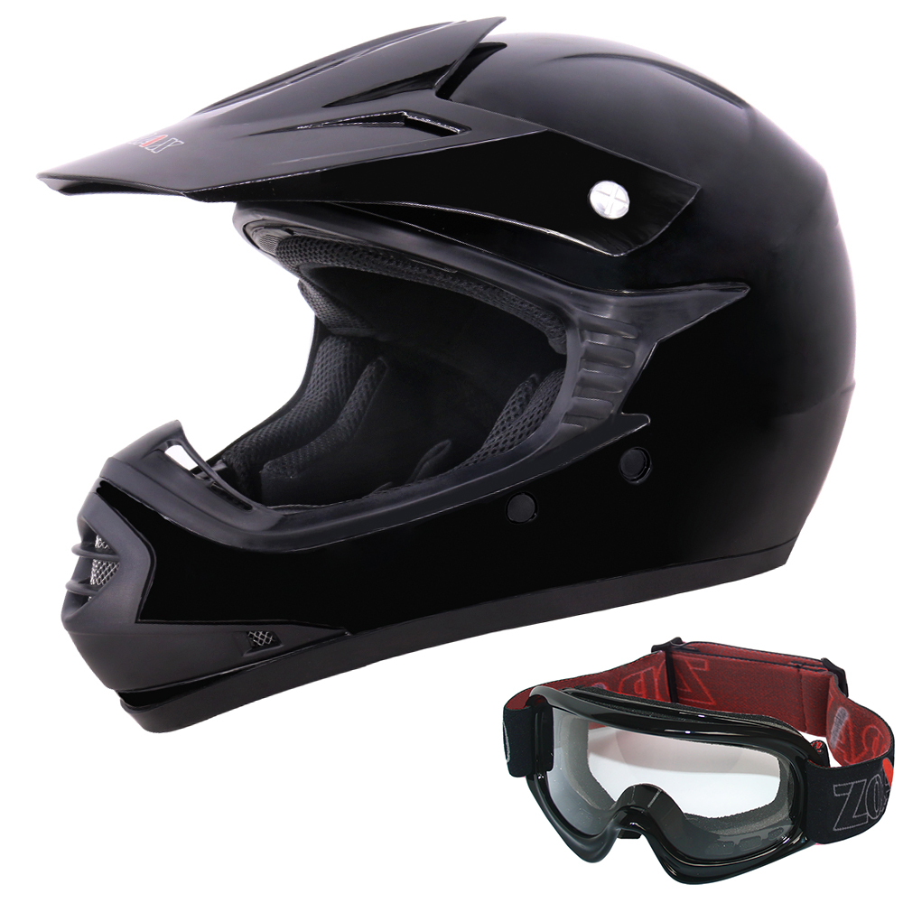 ZORAX Youth Kids Motocross Helmet MX Off Road BMX Dirt Bike Quad & Goggles - Picture 14 of 29