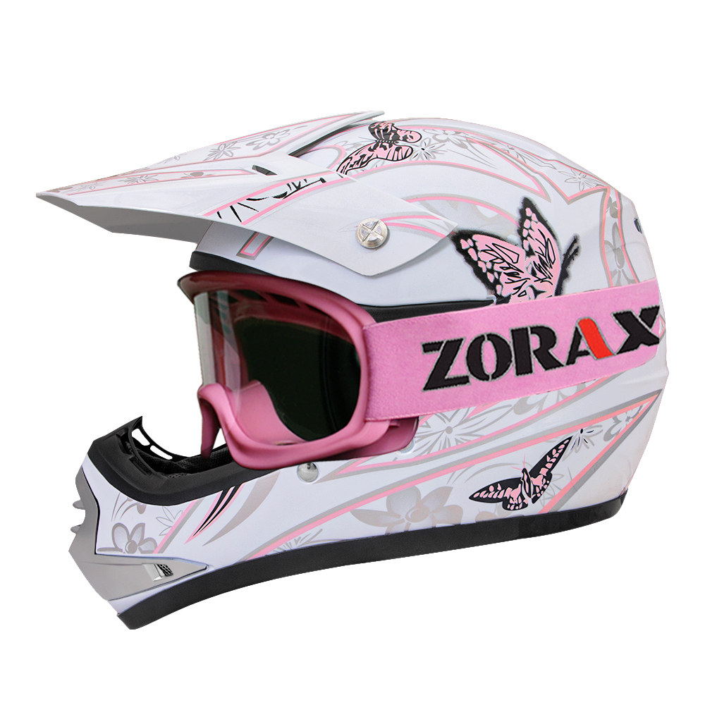 ZORAX Youth Kids Motocross Helmet MX Off Road BMX Dirt Bike Quad & Goggles - Picture 23 of 29