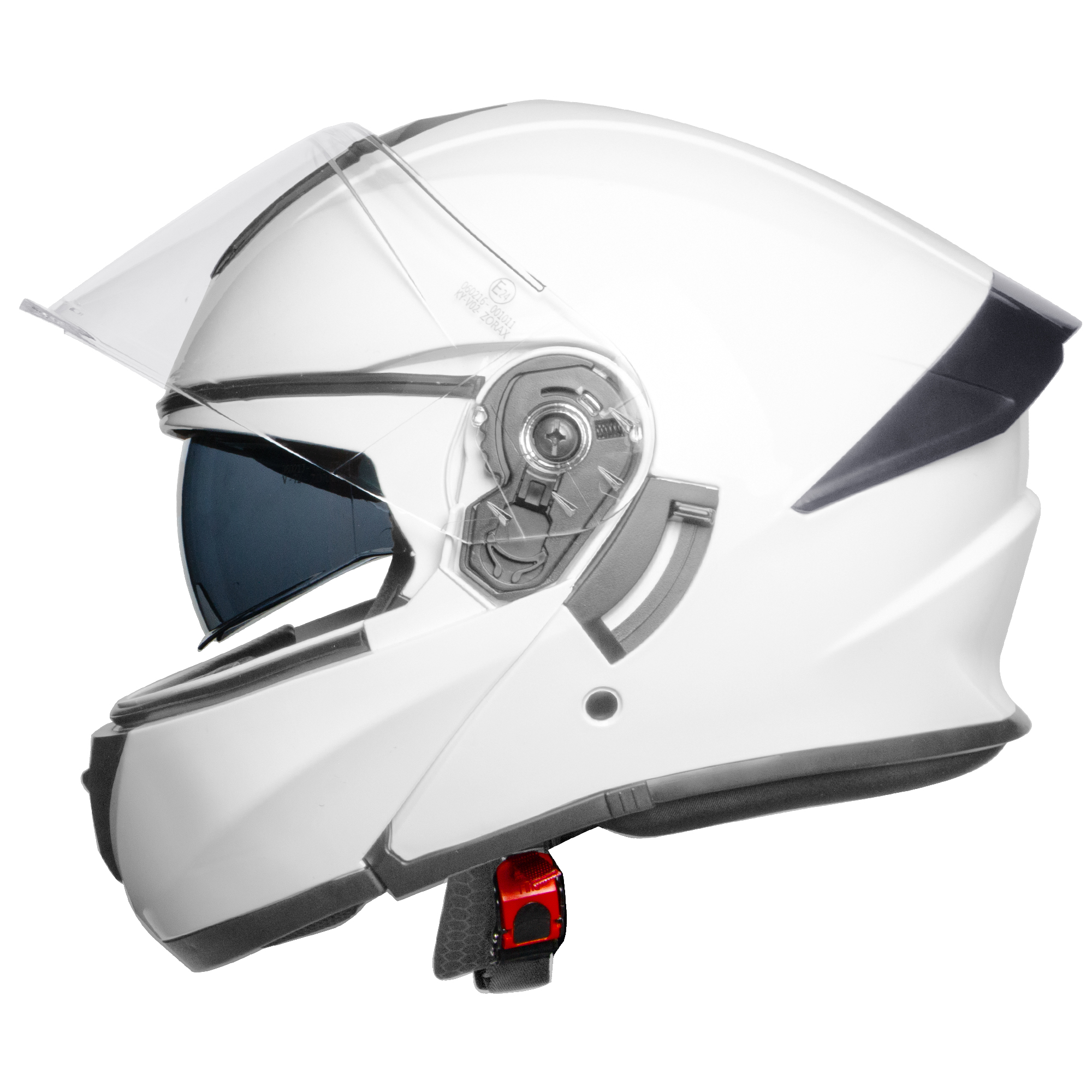 ZORAX ZOR-839 Flip Up Modular Motorcycle Helmet Motorbike DVS With sun visor - Picture 19 of 19
