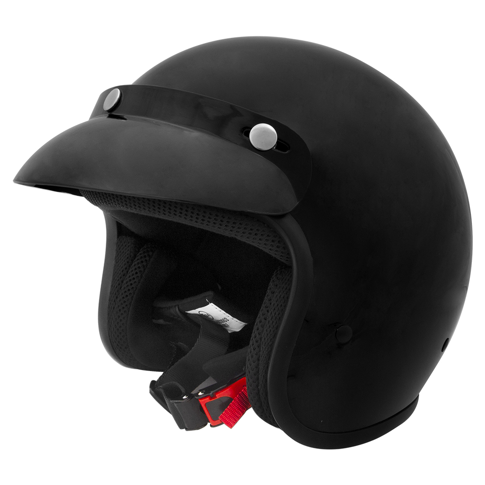 ZORAX ZOR-604 Open Face Motorbike Motorcycle Helmet Scooter Crash Safe On Road - Picture 11 of 11