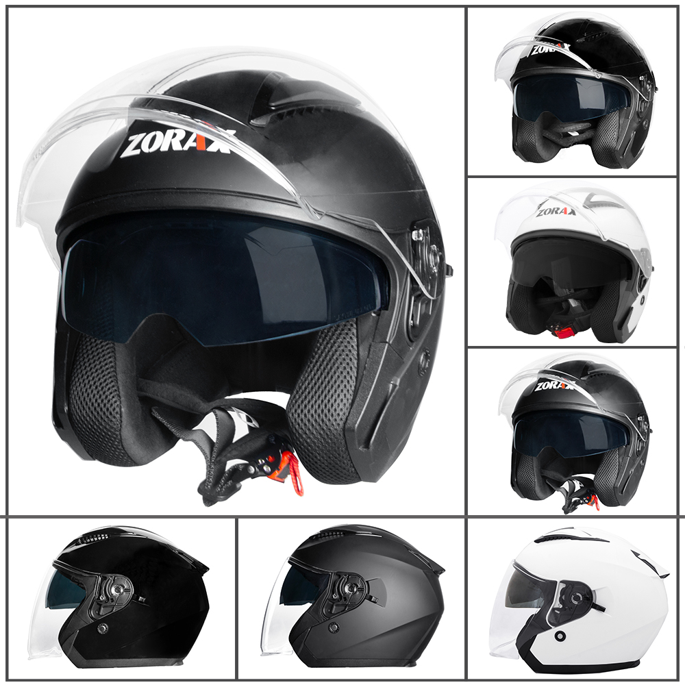 ZORAX ZOR-608 DVS Open Face Crash Motorbike Helmets Motorcycle
