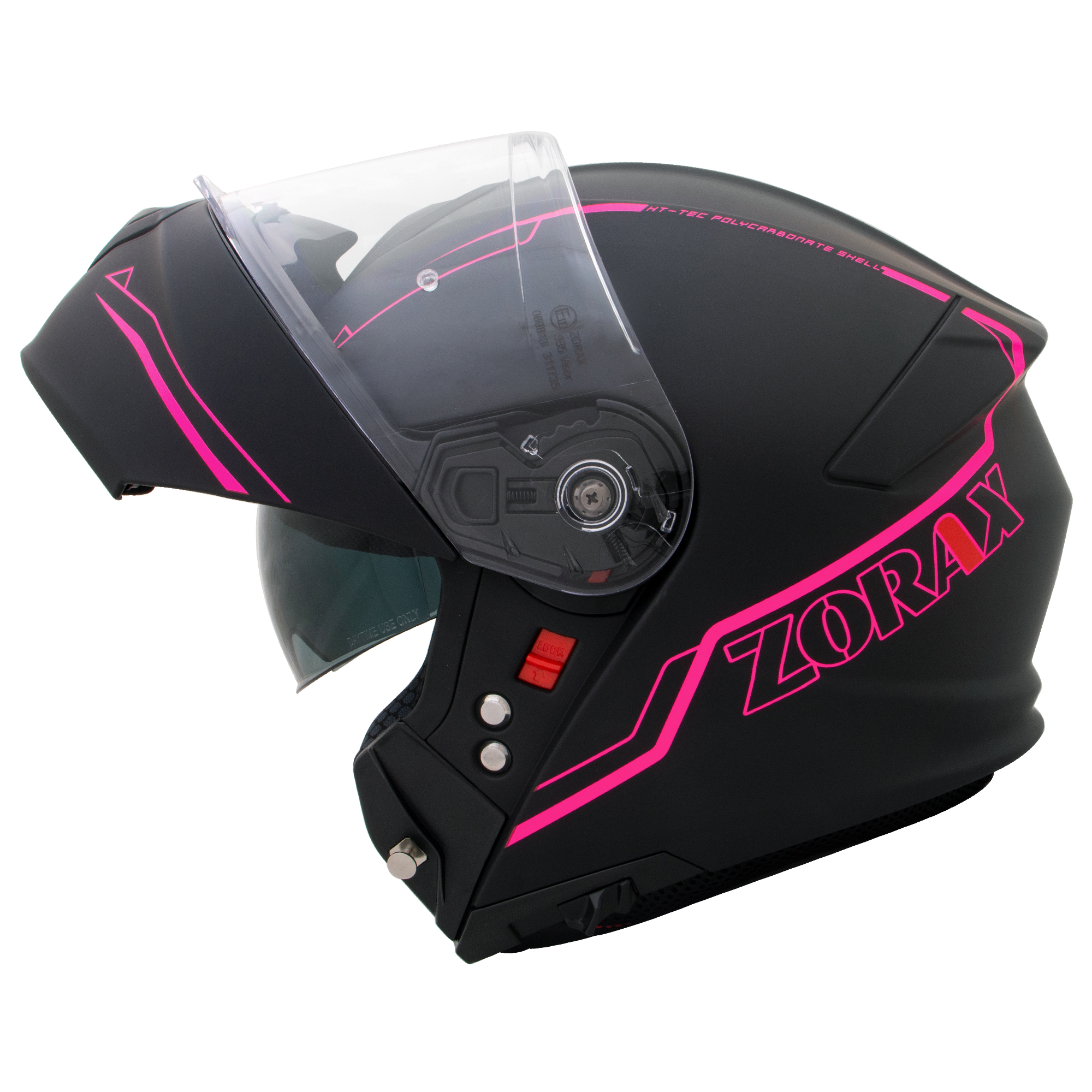 ZORAX ZOR-838 DVS Flip Up Front Motorbike Helmet Motorcycle Crash On Road Safe - Picture 42 of 44