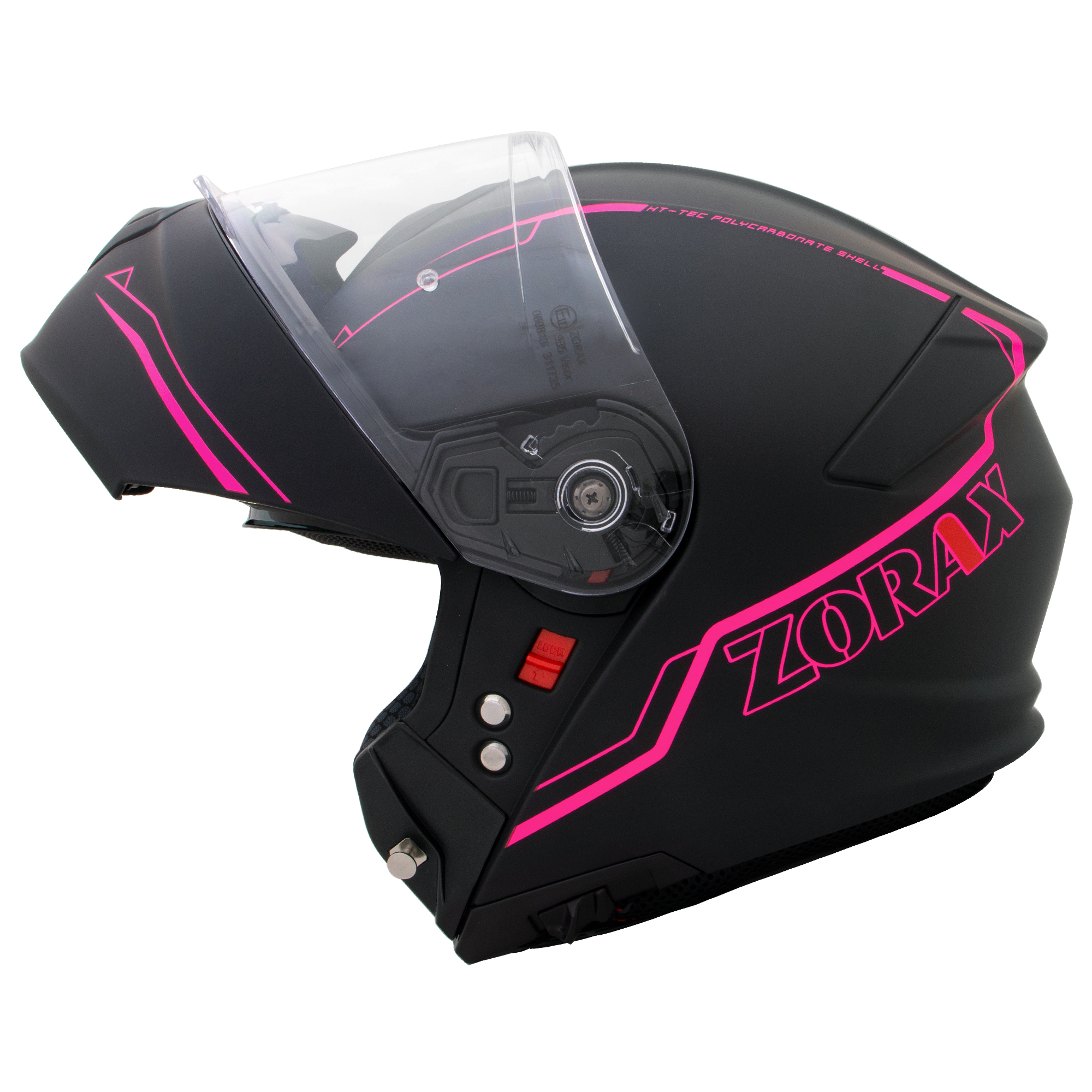 ZORAX ZOR-838 DVS Flip Up Front Motorbike Helmet Motorcycle Crash On Road Safe - Picture 43 of 44